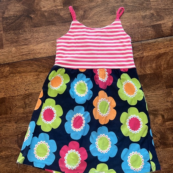 Cutie Patootie girls 3T summer dress with stripes and flowers - Picture 3 of 3